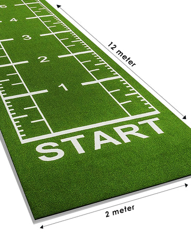 Sled Track Grass with Marking - 10 x 2 Meters (Green)